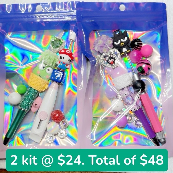 Cute Black and Pink Cartoon Figure - Picture 10 of 12